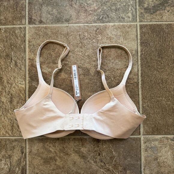 Skims Ultimate Pushup Plunge Bra Sand Size 32C - Picture 6 of 9